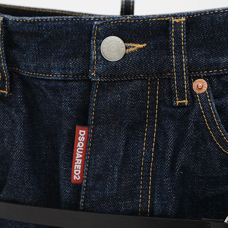 デニムモチーフ ハンドバッグ コットン/レザー ネイビー/ブラック SDW0074 10108434 ハンドバッグ