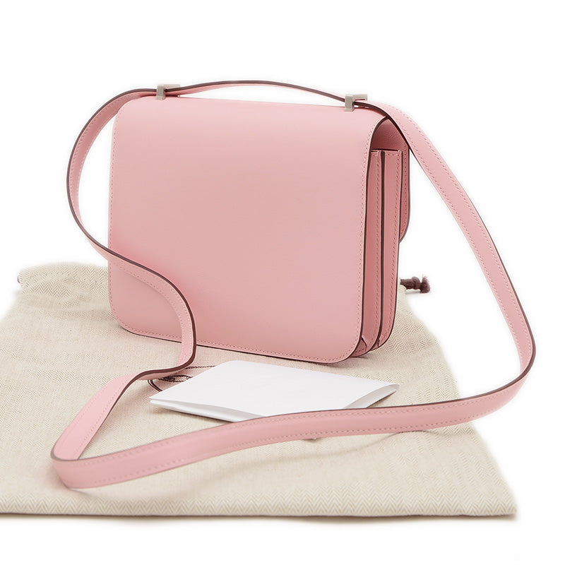 コンスタンス ミニ 18 ミロワール スイフト ローズサクラ マットシルバー金具 Ｋ刻印 ショルダーバッグ