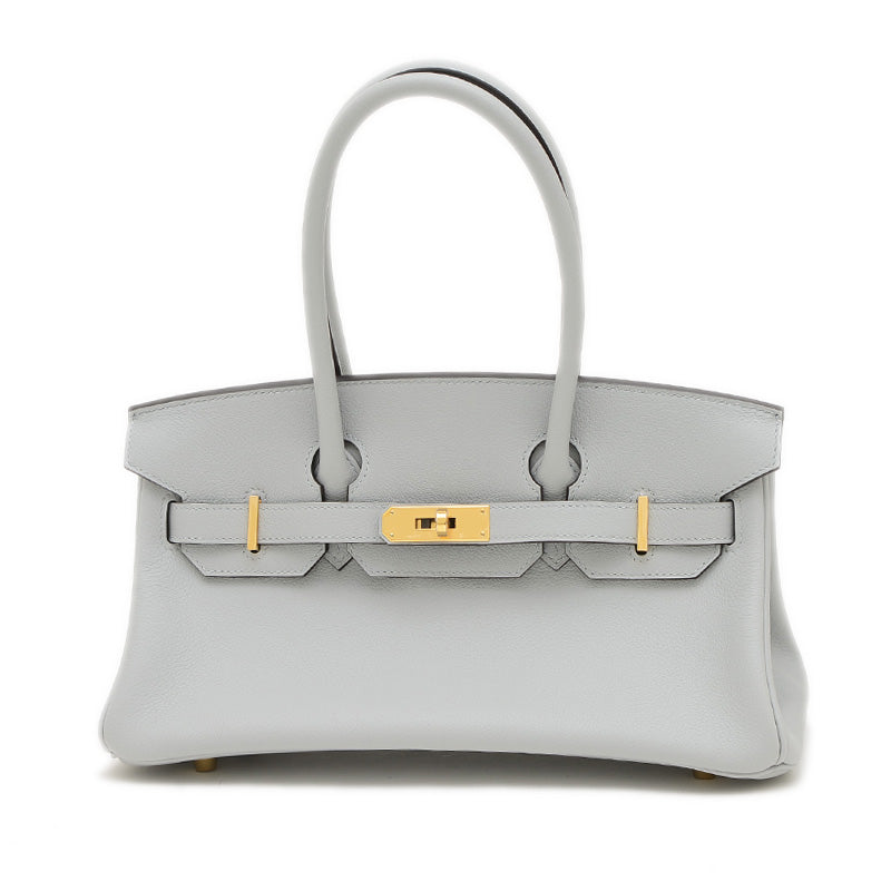 ショルダーバーキン29 エバーカラー ブルーグラシエ ゴールド金具 K刻印 ハンドバッグ