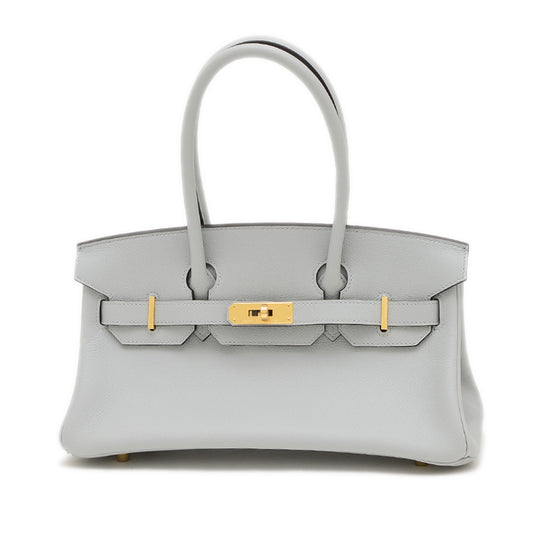 ショルダーバーキン29 エバーカラー ブルーグラシエ ゴールド金具 K刻印 ハンドバッグ