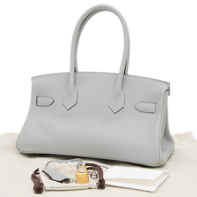 ショルダーバーキン29 エバーカラー ブルーグラシエ ゴールド金具 K刻印 ハンドバッグ