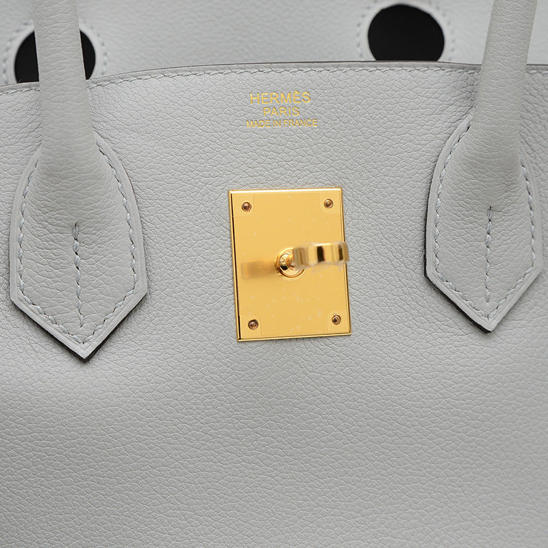 ショルダーバーキン29 エバーカラー ブルーグラシエ ゴールド金具 K刻印 ハンドバッグ