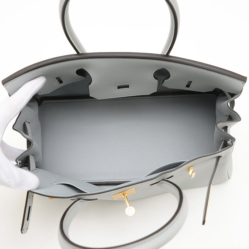 ショルダーバーキン29 エバーカラー ブルーグラシエ ゴールド金具 K刻印 ハンドバッグ