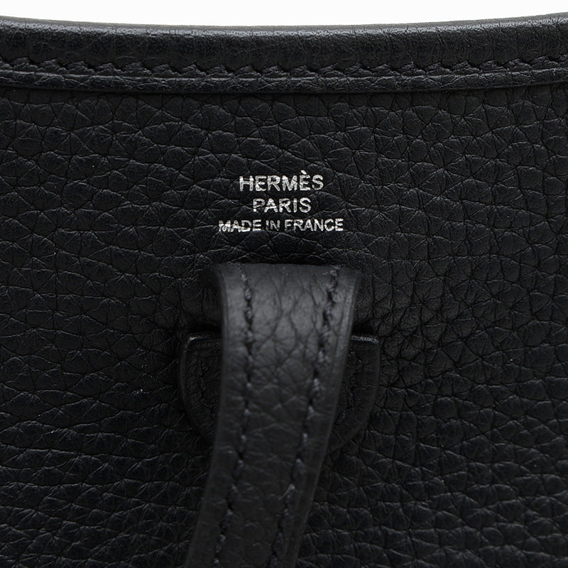 エブリンTPM トリヨン ブラック シルバー金具 Y刻印 ロングストラップ ショルダーバッグ