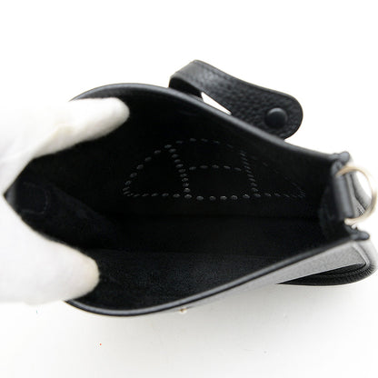 エブリンTPM トリヨン ブラック シルバー金具 Y刻印 ロングストラップ ショルダーバッグ