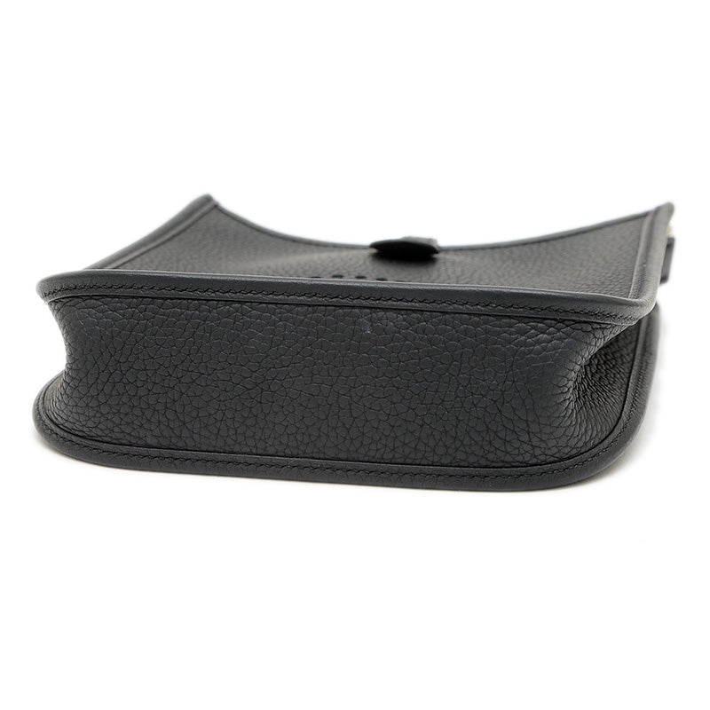 エブリンTPM トリヨン ブラック シルバー金具 Y刻印 ロングストラップ ショルダーバッグ