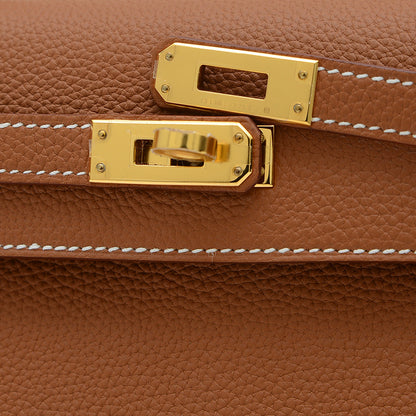 ケリー25 内縫い トゴ ゴールド ゴールド金具 K刻印 ハンドバッグ