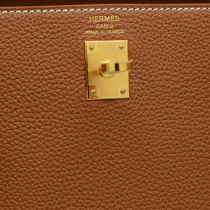 ケリー25 内縫い トゴ ゴールド ゴールド金具 K刻印 ハンドバッグ