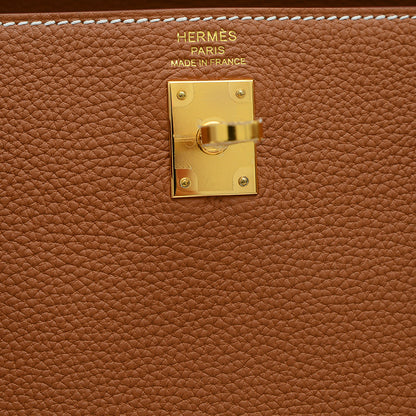 ケリー25 内縫い トゴ ゴールド ゴールド金具 K刻印 ハンドバッグ