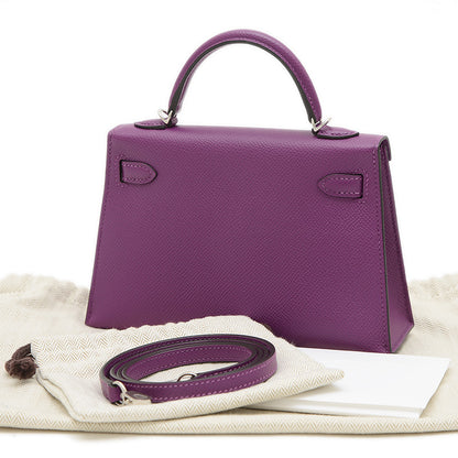 ケリーミニドゥ 2 エプソン アネモネ シルバー金具 D刻印 ハンドバッグ