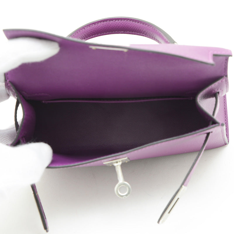 ケリーミニドゥ 2 エプソン アネモネ シルバー金具 D刻印 ハンドバッグ