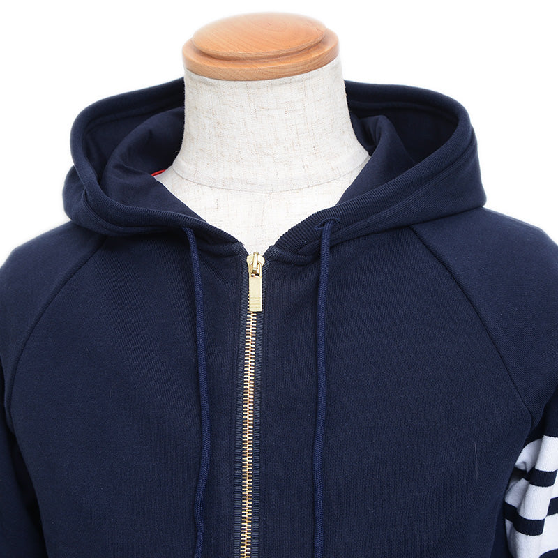 クラシック ループバック 4BAR ジップアップパーカー ネイビー メンズ 1サイズ パーカー