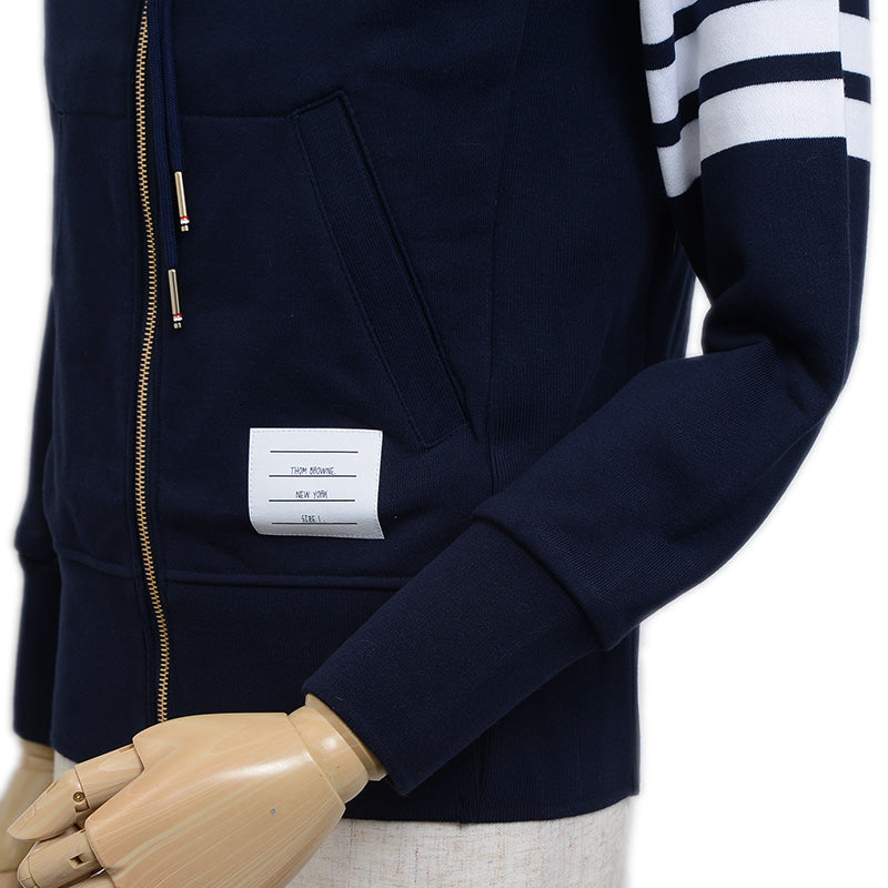 クラシック ループバック 4BAR ジップアップパーカー ネイビー メンズ 1サイズ パーカー