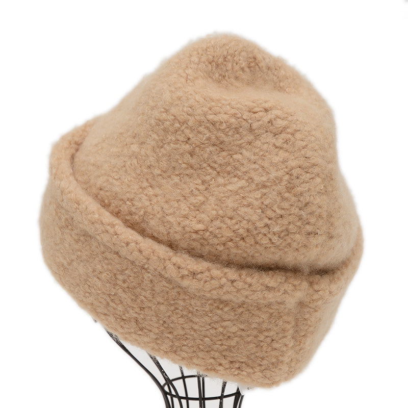 ジョイ ニット帽 カシミヤ混 ベージュ Mサイズ ニットキャップ