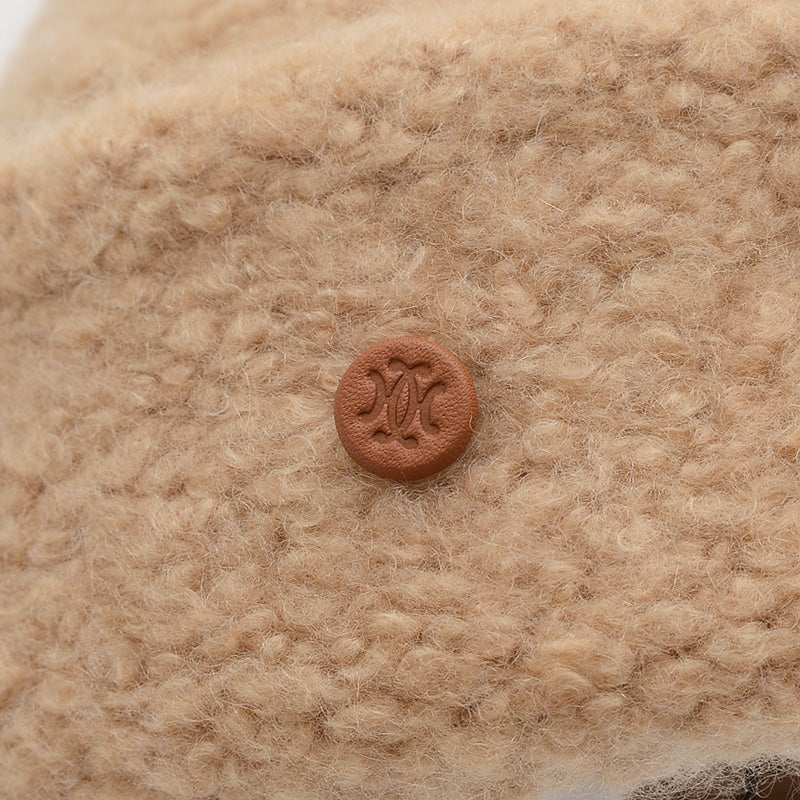 ジョイ ニット帽 カシミヤ混 ベージュ Mサイズ ニットキャップ