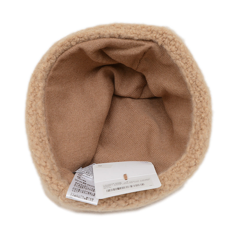 ジョイ ニット帽 カシミヤ混 ベージュ Mサイズ ニットキャップ