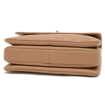 トレンディCC トップハンドル 2WAYショルダーバッグ ラムスキン ベージュ A69923 ハンドバッグ