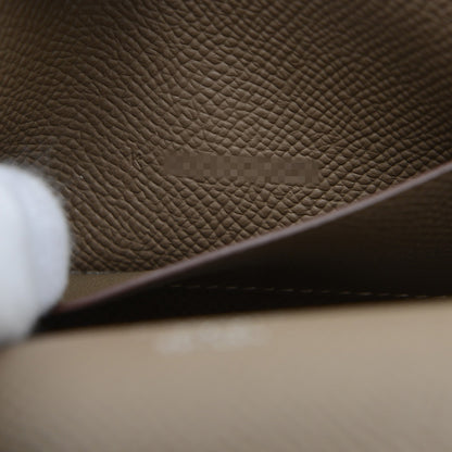 スナップ トゥーゴー エプソン エトゥープ シルバー金具 K刻印 ショルダーバッグ