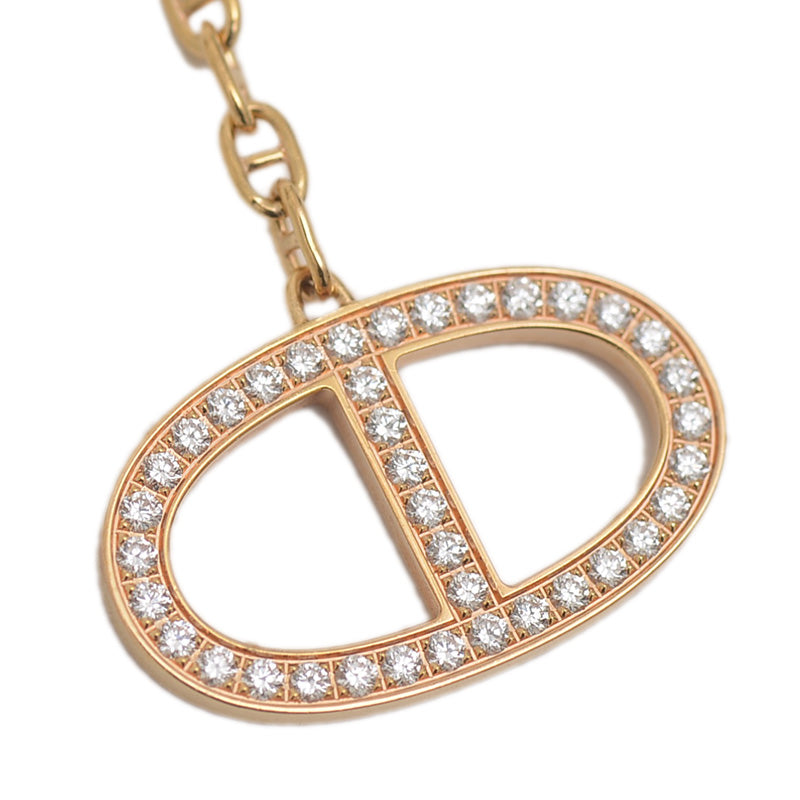 シェーヌダンクル コントゥール ネックレス K18PG/ダイヤ ネックレス