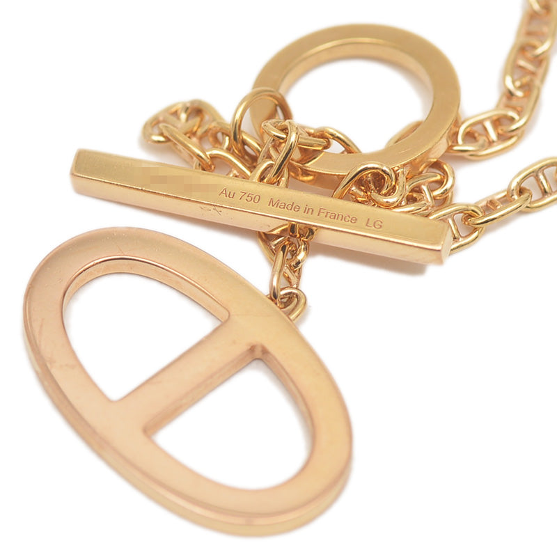 シェーヌダンクル コントゥール ネックレス K18PG/ダイヤ ネックレス