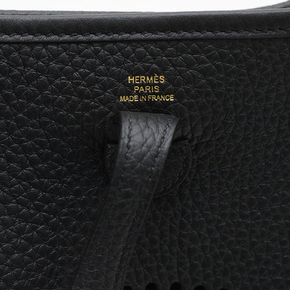 エブリンTPM トリヨン ブラック ゴールド金具 K刻印 ロングストラップ ショルダーバッグ