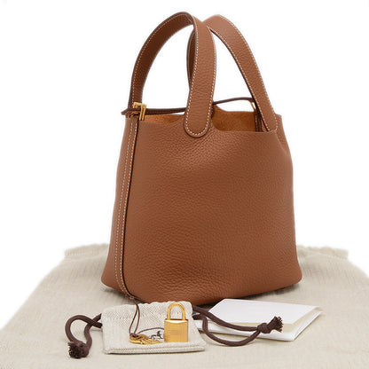 ピコタンロック PM 18 トリヨン ゴールド ゴールド金具 K刻印 ハンドバッグ