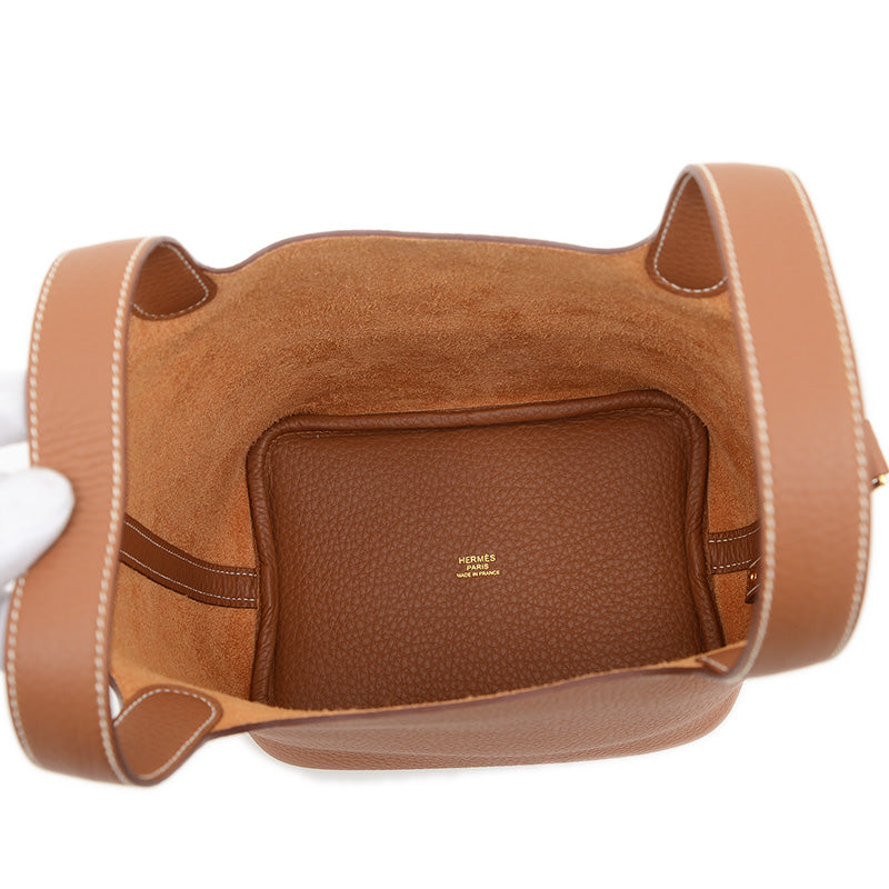 ピコタンロック PM 18 トリヨン ゴールド ゴールド金具 K刻印 ハンドバッグ