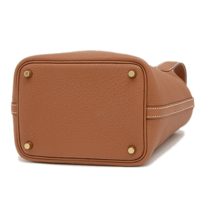 ピコタンロック PM 18 トリヨン ゴールド ゴールド金具 K刻印 ハンドバッグ