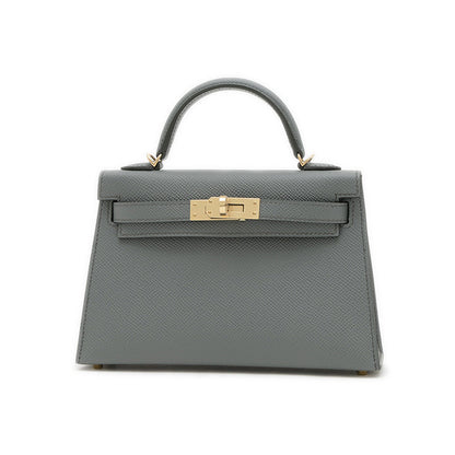 ケリー ミニ ドゥ 2 エプソン ヴェールアマンド シャンパンゴールド金具 K刻印 ハンドバッグ