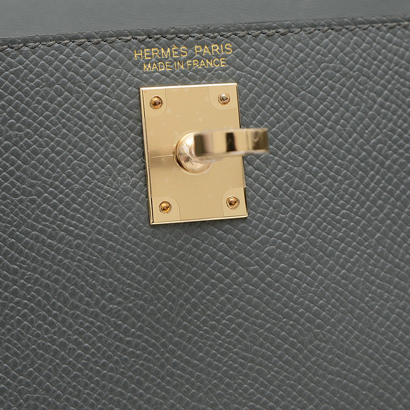 ケリー ミニ ドゥ 2 エプソン ヴェールアマンド シャンパンゴールド金具 K刻印 ハンドバッグ