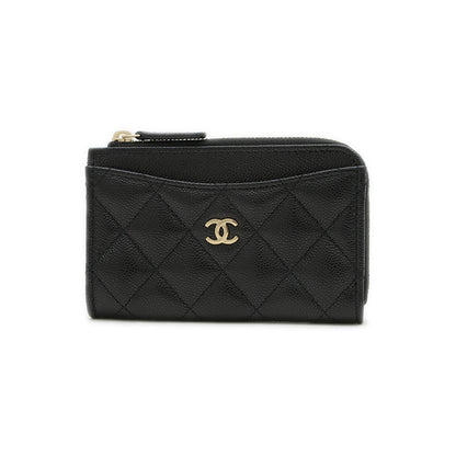 マトラッセ クラシック ジップ カードケース キャビアスキン ブラック AP3179 カードケース