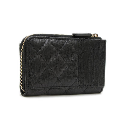 マトラッセ クラシック ジップ カードケース キャビアスキン ブラック AP3179 カードケース