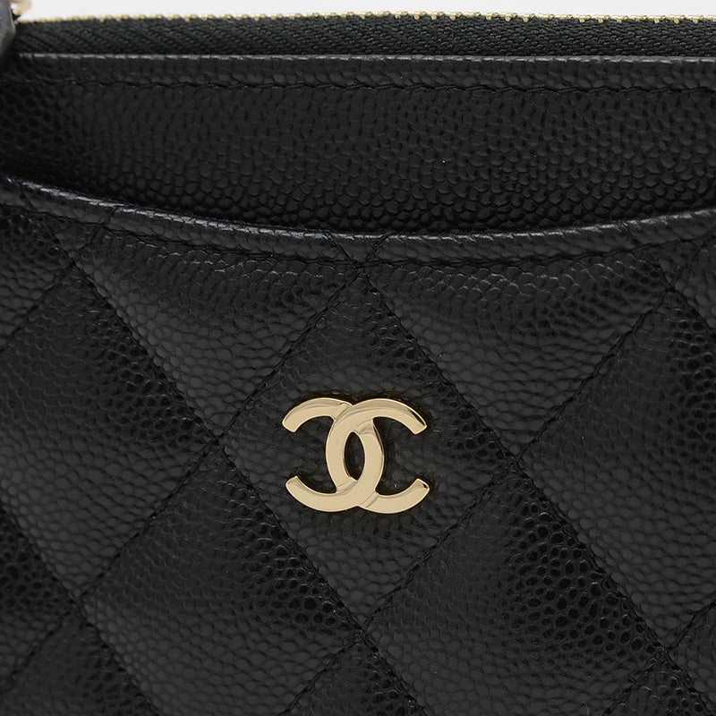 マトラッセ クラシック ジップ カードケース キャビアスキン ブラック AP3179 カードケース