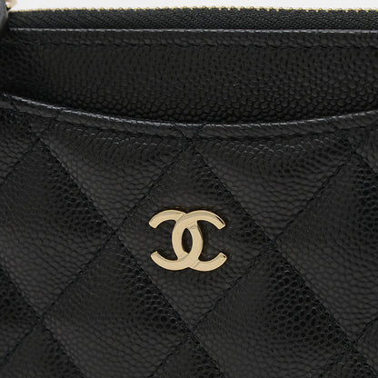 マトラッセ クラシック ジップ カードケース キャビアスキン ブラック AP3179 カードケース