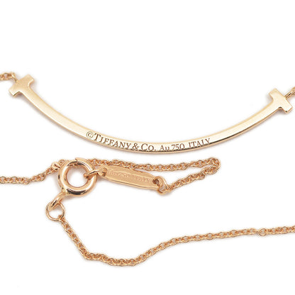 Tスマイル ネックレス スモール ダイヤ K18PG ネックレス