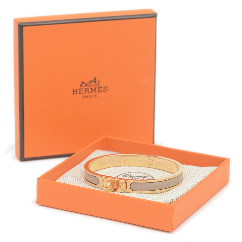 ミニクリック ケリーPM バングル ベージュ/ゴールド バングル