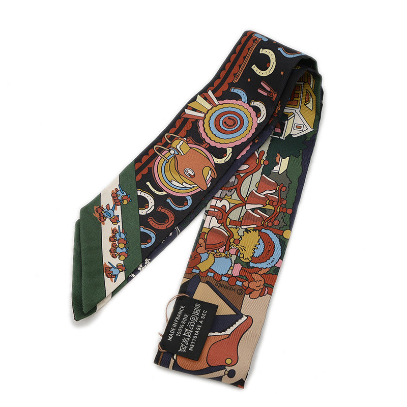 ツイリー ポニーピットストップ ヴェールロデン/ピンク/ブルー スカーフ