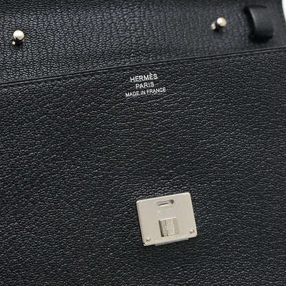 クリック16 ショルダーバッグ シェーブル ブラック シルバー金具 B刻印 ショルダーバッグ