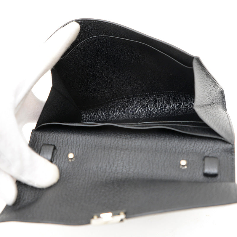 クリック16 ショルダーバッグ シェーブル ブラック シルバー金具 B刻印 ショルダーバッグ