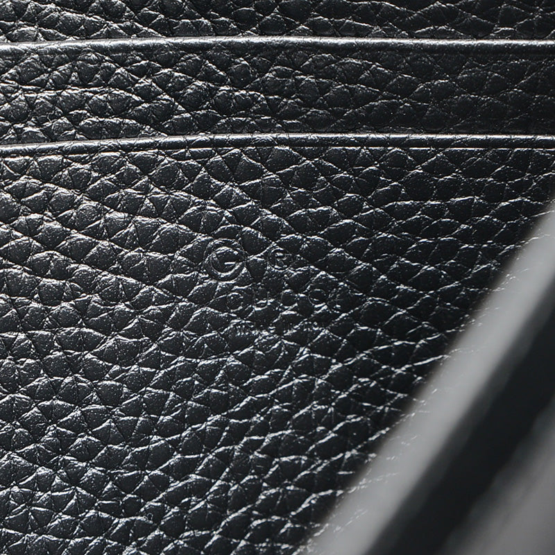 GGマーモント チェーンショルダーバッグ レザー ブラック 779777 アウトレット品 ショルダーバッグ