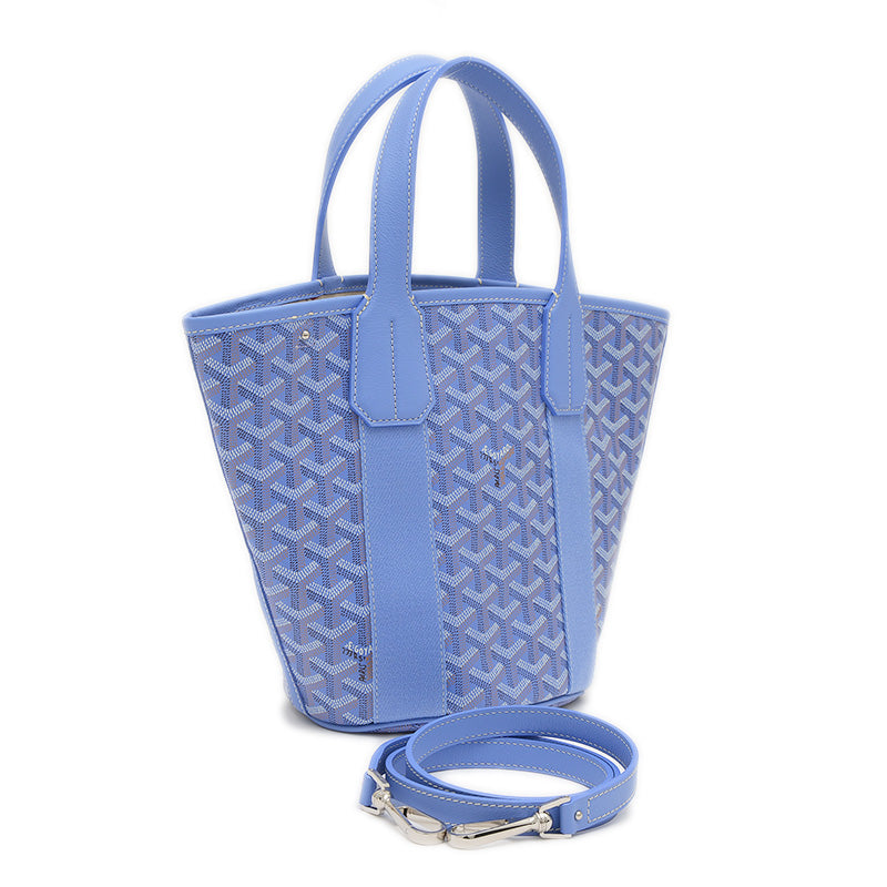 ベラーラ 2WAYバッグ ゴヤールディンキャンバス ブルー トートバッグ