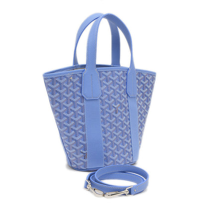 ベラーラ 2WAYバッグ ゴヤールディンキャンバス ブルー トートバッグ