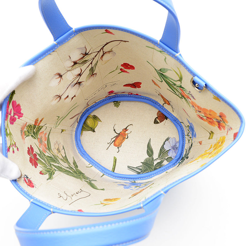 ベラーラ 2WAYバッグ ゴヤールディンキャンバス ブルー トートバッグ