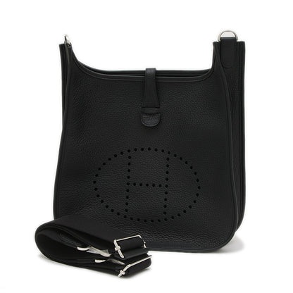 エブリン3 PM トリヨン ブラック シルバー金具 K刻印 ショルダーバッグ