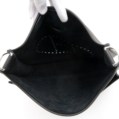 エブリン3 PM トリヨン ブラック シルバー金具 K刻印 ショルダーバッグ