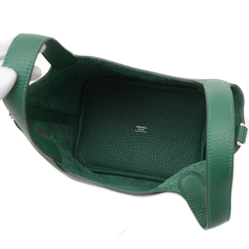 ピコタンロック PM 18 トリヨン ヴェールモワイヤン シルバー金具 K刻印 ハンドバッグ