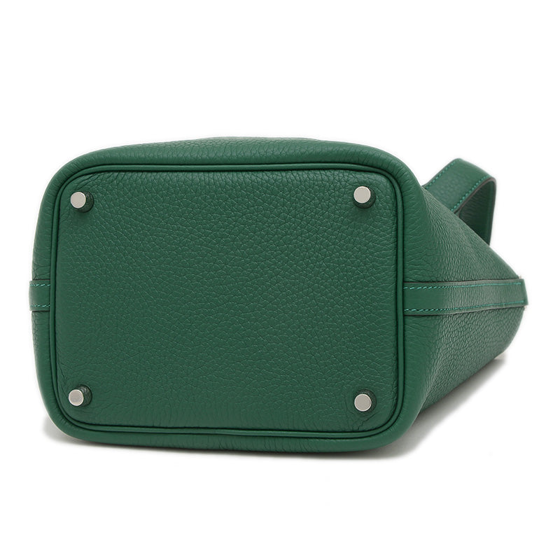 ピコタンロック PM 18 トリヨン ヴェールモワイヤン シルバー金具 K刻印 ハンドバッグ