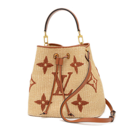 モノグラムジャイアント ネオノエ 2WAYバッグ ラフィア ナチュラル/ブラウン M57704 ハンドバッグ