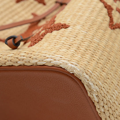 モノグラムジャイアント ネオノエ 2WAYバッグ ラフィア ナチュラル/ブラウン M57704 ハンドバッグ