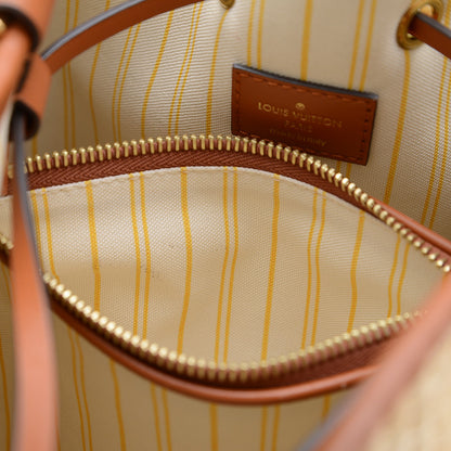 モノグラムジャイアント ネオノエ 2WAYバッグ ラフィア ナチュラル/ブラウン M57704 ハンドバッグ